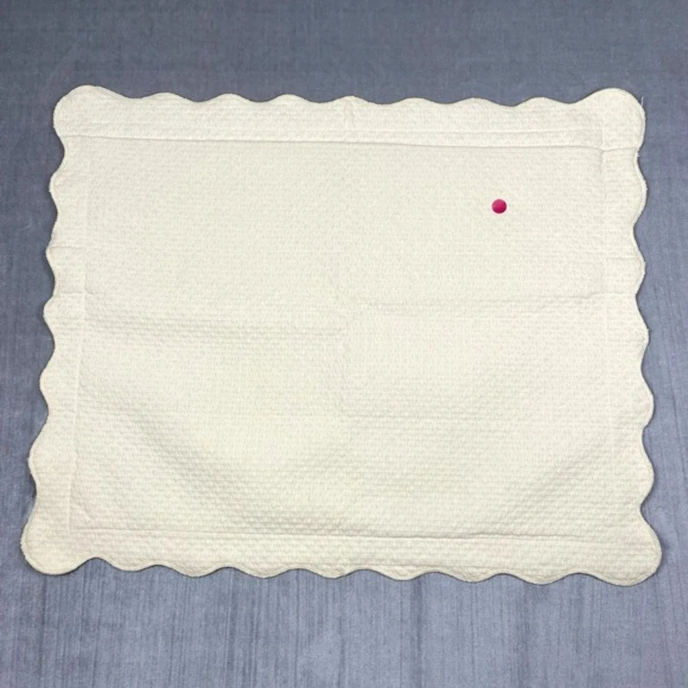 Vtg Shavel Pillow‎ Sham Standard Portugal Cotton Blend Matelassé Medallion